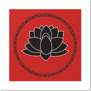 Lotus Yoga top Posters and Art